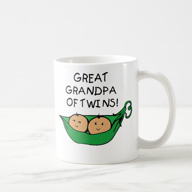 Great Grandpa of Twins Pod Coffee Mug (Right)