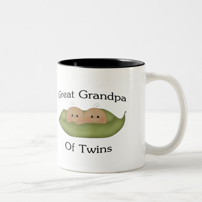 Great Grandpa Of Twins Two-Tone Coffee Mug (Right)
