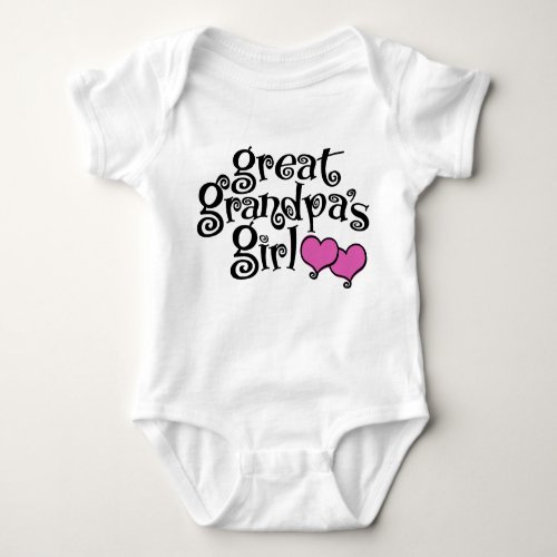 Great Grandpas Girl Baby Bodysuit