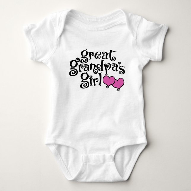Great Grandpa’s Girl Baby Bodysuit (Front)
