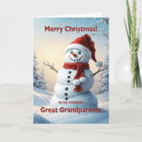 Great Grandparents Christmas Snowman