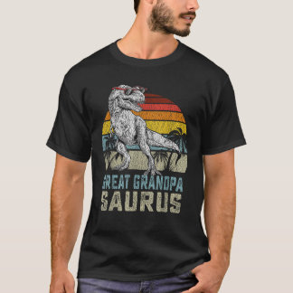Great grandpasaurus T Rex Dinosaur Grandpa Saurus T-Shirt