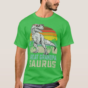 Great grandpasaurus T Rex Dinosaur Grandpa Saurus  T-Shirt