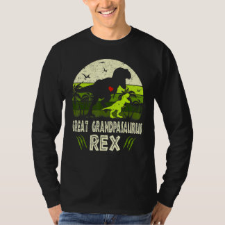 Great Grandpasaurus T Rex Dinosaur Great Grandpa S T-Shirt