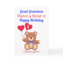 Great Grandson 1st Bear-y Birthday