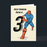 Great Grandson 3rd Birthday Superhero Card<br><div class="desc">When you great grandson is about to celebrate his third birthday,  you should be taking the time to ready this fun superhero card to greet him once his very special day finally comes.</div>