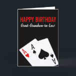 Great-Grandson-in-Law Poker Birthday Card<br><div class="desc">Great-Grandson-in-Law Poker</div>