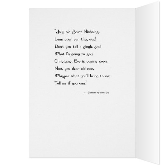 Great Grandson Jolly Old St Nick (Inside (Left))