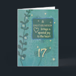 Great Grandson Religious 17th Birthday Hand Drawn Card<br><div class="desc">His every day is filled with anticipation and excitement for his coming 17th birthday. Celebrate with him and the entire family and send your great grandson this heartwarming religious birthday card to greet him on that special day.</div>
