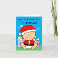 Great Grandson's First Christmas Cute Little Santa