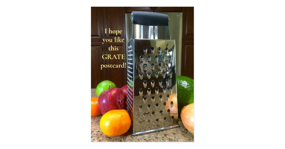 Great Grate Pun Funny Food Postcard Postcrossing Postcard R05ab2bb3842940c091b846d2ccfea41d Vgbaq 8byvr 630 ?view Padding=[285%2C0%2C285%2C0]