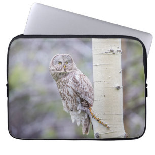 Great Gray Aspen Tree Branch Laptop Sleeve