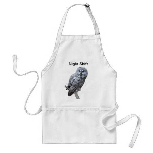 Great Gray Owl Adult Apron