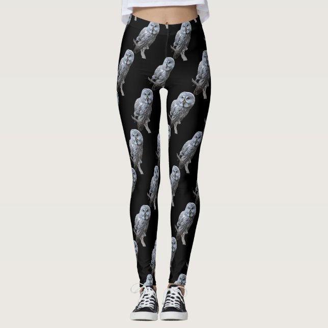 Great Gray Owl Leggings (Front)