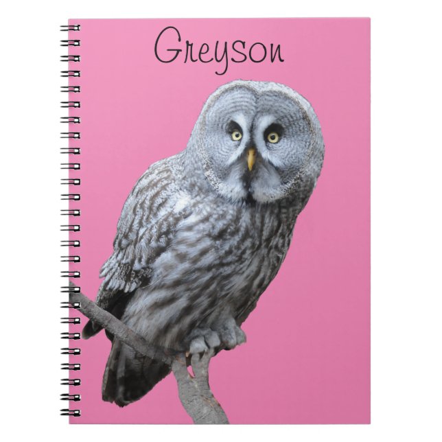 Great Gray Owl Notebook (Front)