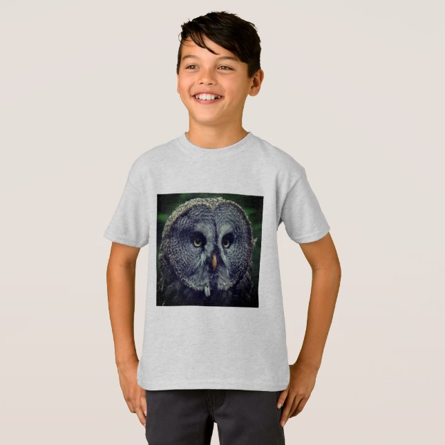 Great Gray Owl T-Shirt (Front Full)