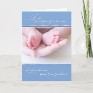 Great Great Grandmother/New Great Great Grandson Card