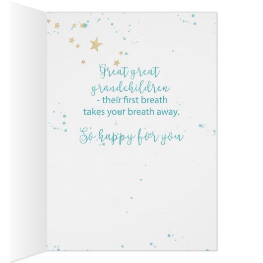 Great Great Grandparents to Triplets, Congrats (Inside (Right))