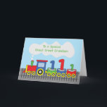 Great Great Grandson 1st Birthday Colorful Train Card<br><div class="desc">Maybe your great great grandson would wonder why there is a train on the cover of this card when he only sees them on TV? Well, this might not be the time to explain to him all about it but this may be the best card to greet him a happy...</div>
