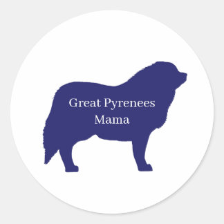 Great Great Pyrenees Classic Round Sticker