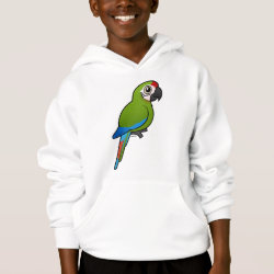 Birdorable Great Green Macaw Girls' American Apparel Fine Jersey T-Shirt