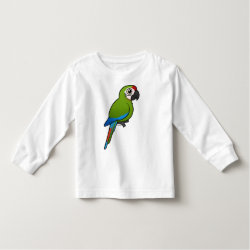 Birdorable Great Green Macaw Toddler Long Sleeve T-Shirt