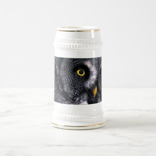 Great Grey Owl Beer Stein