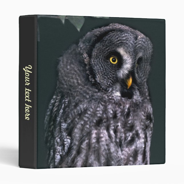 Great Grey Owl Binder (Front/Spine)