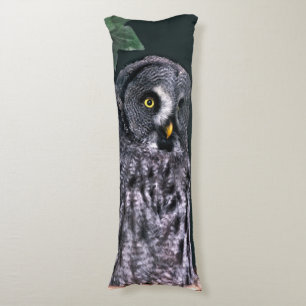 Great Grey Owl Halloween Wildlife Art Body Pillow