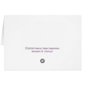 Great Grey Owl Landing Card (Back Horizontal)