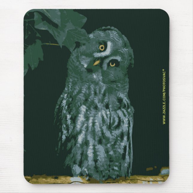 Great Grey Owl Mouse Pad (Front)
