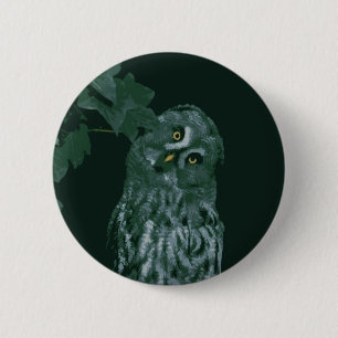 Great Grey Owl Pinback Button