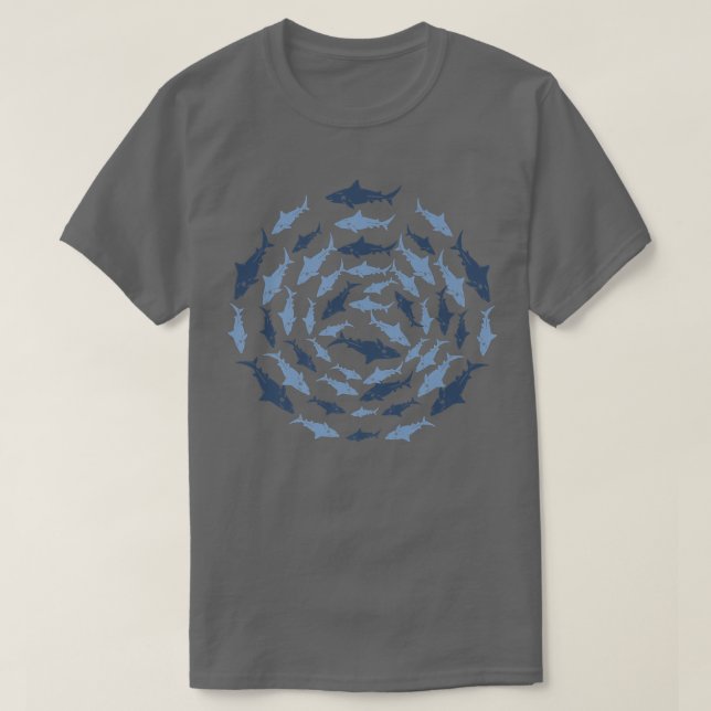 Great Group Of Sharks Apparel Shark Love Sea Anima T-Shirt (Design Front)