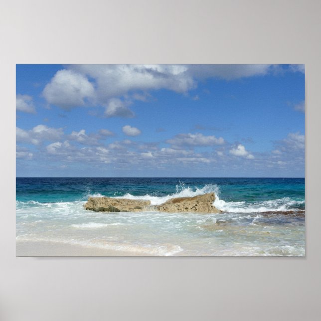 Great Guana Cay Beach, Bahamas Poster (Front)