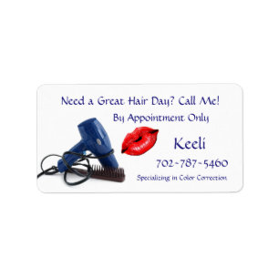 Great Hair Day Label