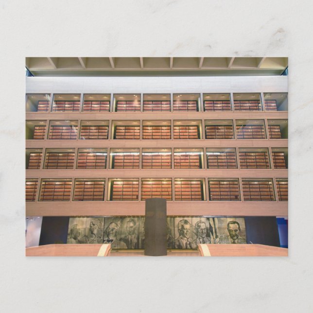 Great Hall, Lyndon B. Johnson Library and Museum Postcard (Front)