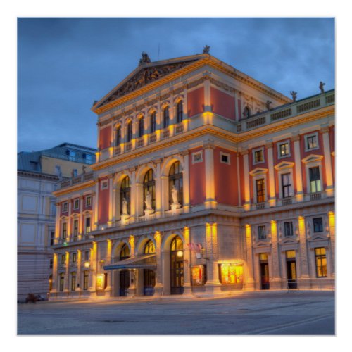 Great Hall of Wiener Musikverein Vienna Austria Poster