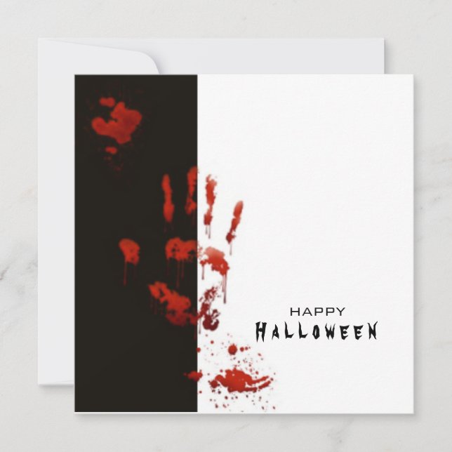 Great Halloween minimalistic card (Front)
