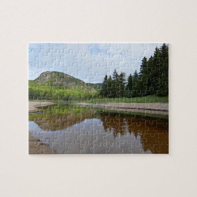 Great Head Reflection at Sand Beach Jigsaw Puzzle (Horizontal)