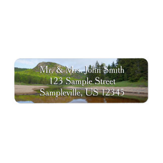 Great Head Reflection at Sand Beach Label