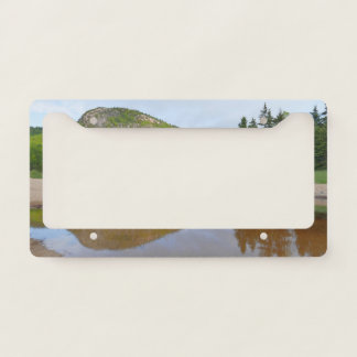Great Head Reflection at Sand Beach License Plate Frame