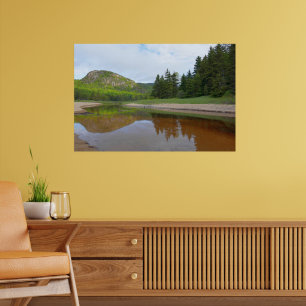 Great Head Reflection at Sand Beach Poster