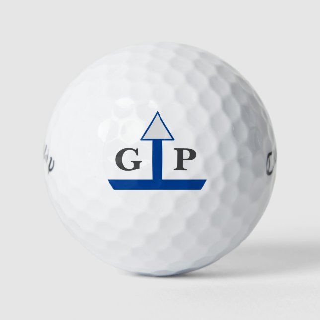 GREAT HITTER AIM GUIDE MONOGRAM GOLF BALLS (Front)