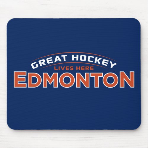 Great Hockey Edmonton Blue Mouse Pad