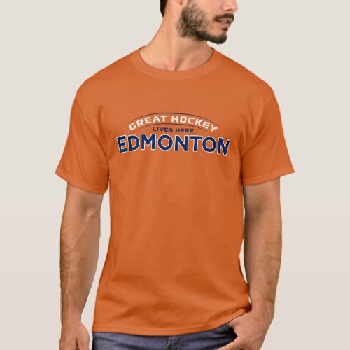 Great Hockey Edmonton Orange T_Shirt