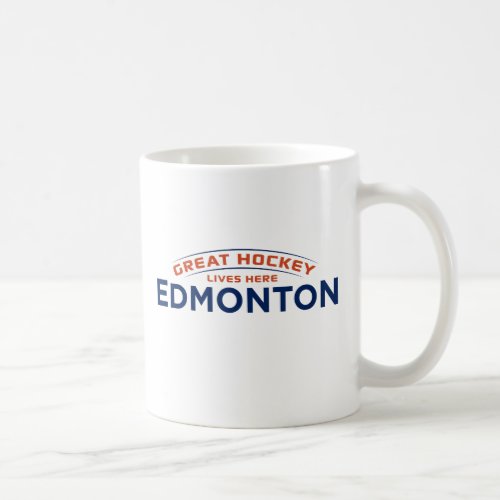 Great Hockey Edmonton White Mug