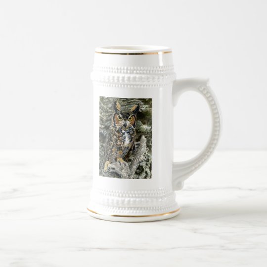 Great Horn Owl Stein