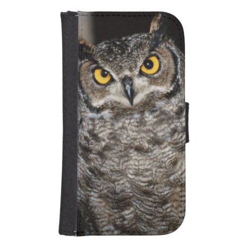 Great Horned Owl  2 Wallet Phone Case For Samsung Galaxy S4