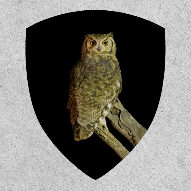 Great Horned Owl at Night Patch (Front)