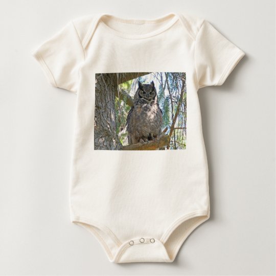 Great Horned Owl Baby Bodysuit